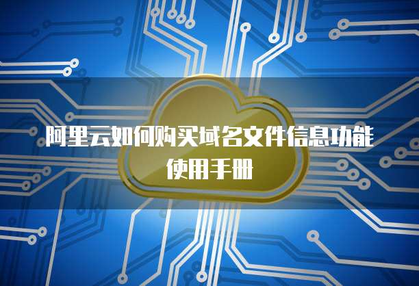 如何购买域名信息文件功能及使用互联网域名注册服务指南